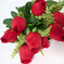 искусственные цветы букет роз с добавкой кашка цвета красный 4