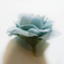 искусственные цветы головка роз диаметр 4 цвета синий с белым 41
