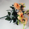 искусственные цветы маргаритка цвета оранжевый с кремовым 23